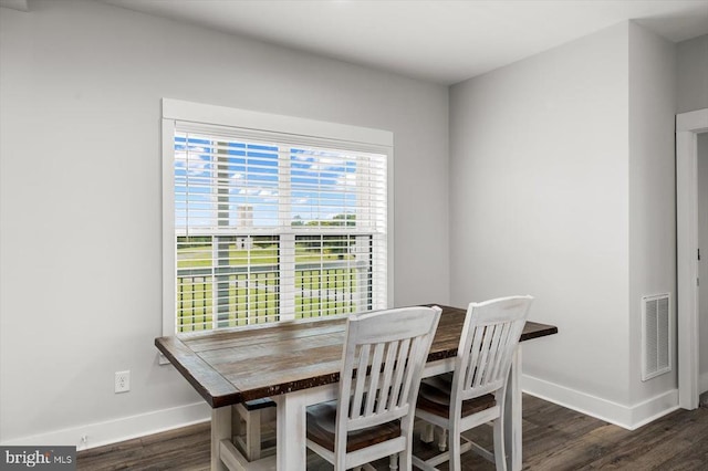 15411 Cedar Hill Dr, Mineral, VA 23117 - dining space with dark wood finished floors