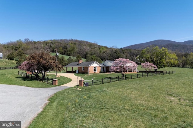 407 Kite Hollow Rd, Stanley, VA 22851 - surrounding community with driveway and a mountain view