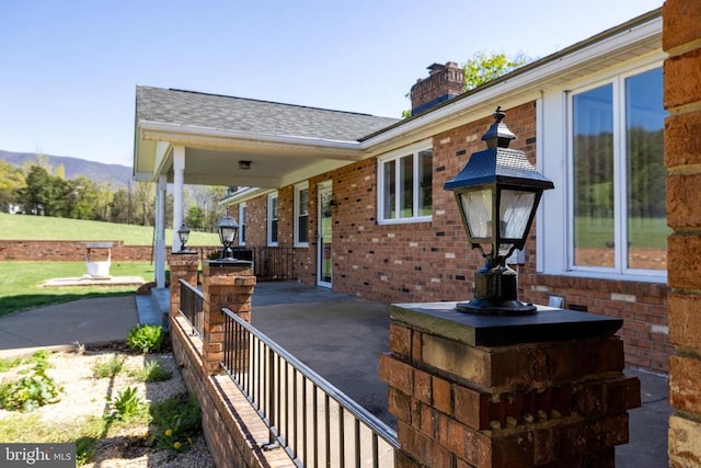 407 Kite Hollow Rd, Stanley, VA 22851 - view of patio / terrace with a mountain view