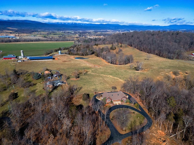 1003 Natural Chimneys Rd, Mount Solon, VA 22843 - aerial view featuring a rural view and a mountain view