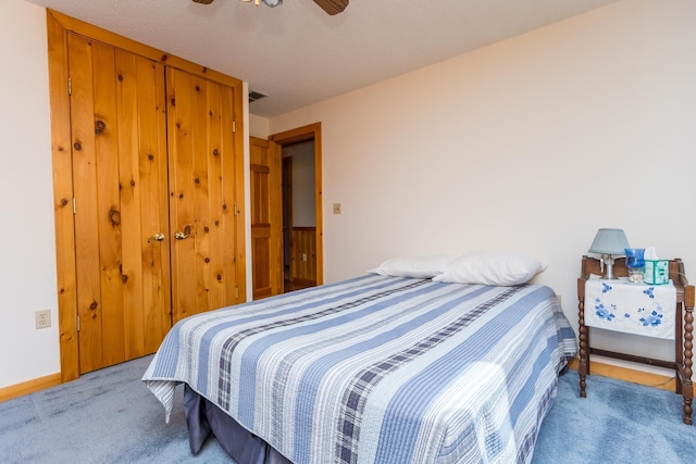 1003 Natural Chimneys Rd, Mount Solon, VA 22843 - carpeted bedroom with a ceiling fan