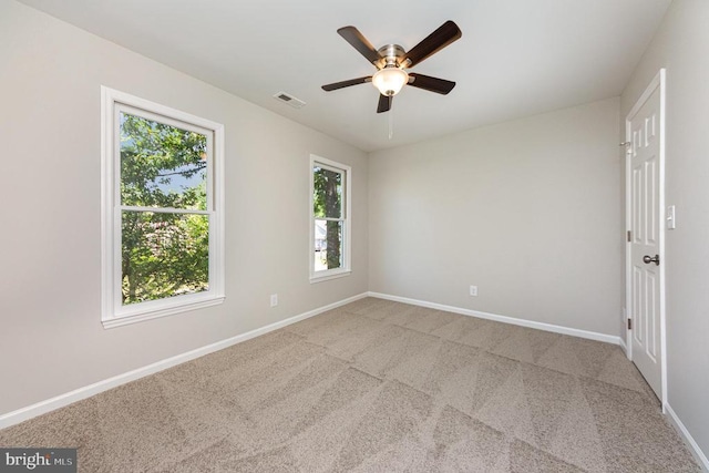 5907 Cambridge Dr, Fredericksburg, VA 22407 - unfurnished room featuring carpet, a ceiling fan, and baseboards