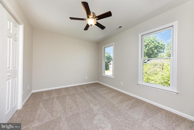 5907 Cambridge Dr, Fredericksburg, VA 22407 - empty room with baseboards, carpet floors, and ceiling fan