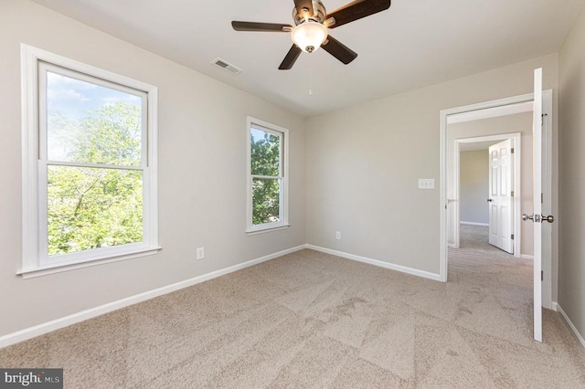 5907 Cambridge Dr, Fredericksburg, VA 22407 - spare room featuring baseboards, carpet flooring, and a ceiling fan