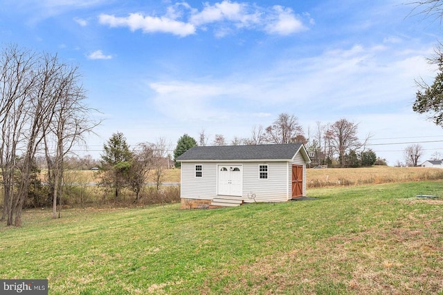 view of outbuilding with an outbuilding