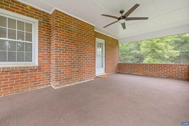 7928 Howardsville Rd, Scottsville, VA 24562 - view of patio featuring a ceiling fan