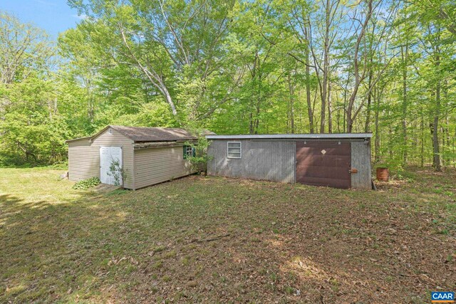 1842 Ed Jones Rd, Scottsville, VA 24590 - view of yard with an outdoor structure and a shed