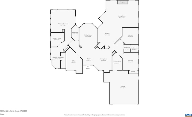 408 Kent Ln, Kents Store, VA 23084 - view of property floor plan