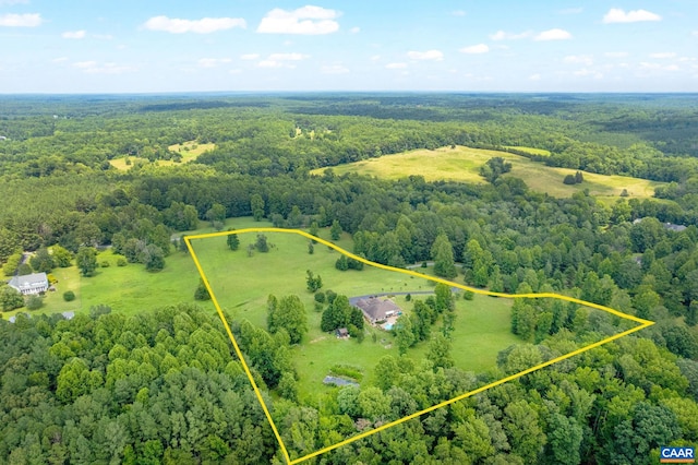 408 Kent Ln, Kents Store, VA 23084 - view of property location featuring a heavily wooded area and property parcel outlined