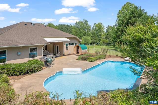 408 Kent Ln, Kents Store, VA 23084 - view of swimming pool featuring a patio and a fenced backyard