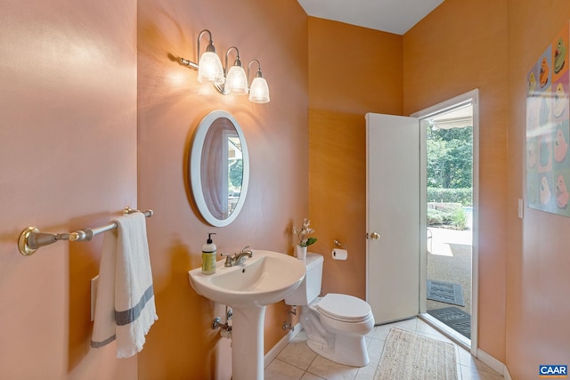 408 Kent Ln, Kents Store, VA 23084 - half bath with toilet and tile patterned floors