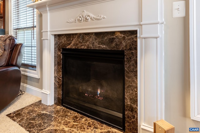 2 Forest Ct, Zion Crossroads, VA 22942 - detailed view of a fireplace and baseboards