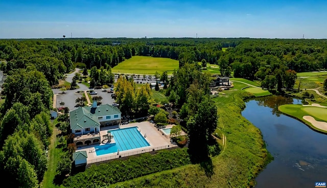 2 Forest Ct, Zion Crossroads, VA 22942 - drone / aerial view of a nearby body of water and a golf club