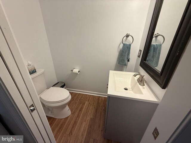 11523 Red Rock Ln, Bumpass, VA 23024 - bathroom featuring vanity and wood finished floors