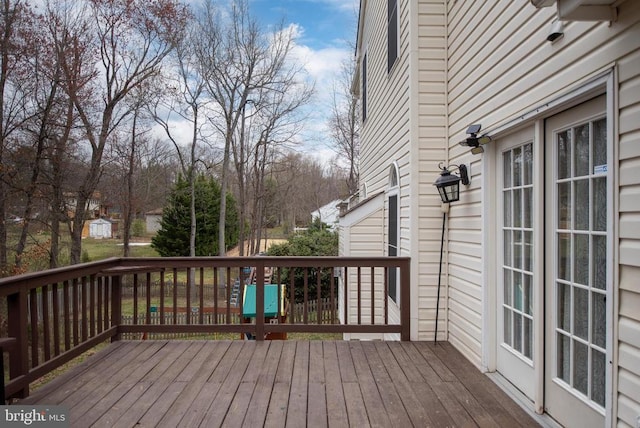 13104 Willow Point Dr, Fredericksburg, VA 22408 - view of wooden terrace