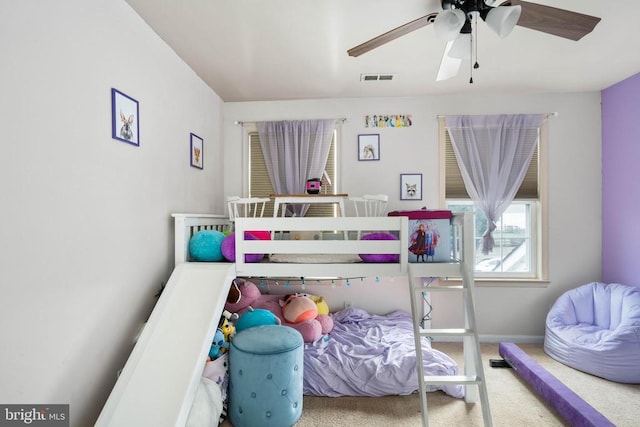 13104 Willow Point Dr, Fredericksburg, VA 22408 - bedroom featuring carpet flooring, baseboards, and ceiling fan