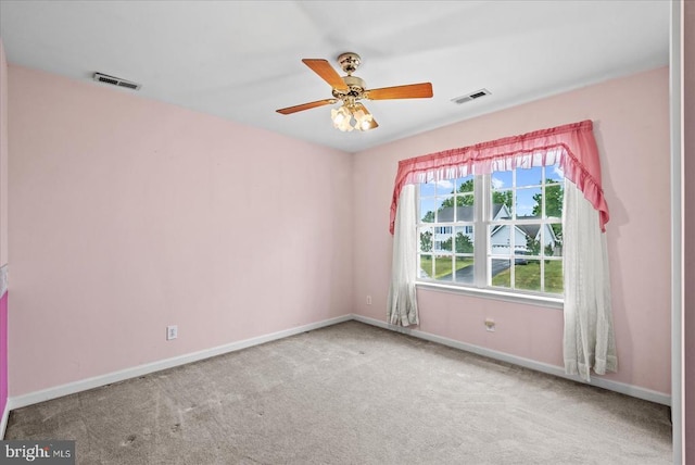 12017 Stonehenge Dr, Fredericksburg, VA 22407 - carpeted empty room featuring baseboards and a ceiling fan