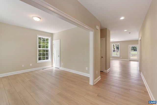 3 Lonicera Way, Charlottesville, VA 22911 - empty room featuring light wood finished floors, baseboards, and recessed lighting