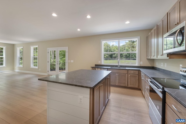3 Lonicera Way, Charlottesville, VA 22911 - kitchen with plenty of natural light, stainless steel appliances, light wood-style flooring, and a sink
