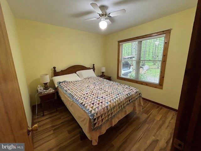 453 Lost Valley Rd, Madison, VA 22727 - bedroom featuring wood finished floors, baseboards, and a ceiling fan