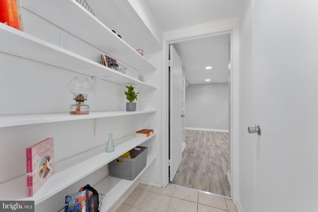 13179 Scotts Mill Rd, Culpeper, VA 22701 - hall featuring light tile patterned flooring, recessed lighting, and baseboards