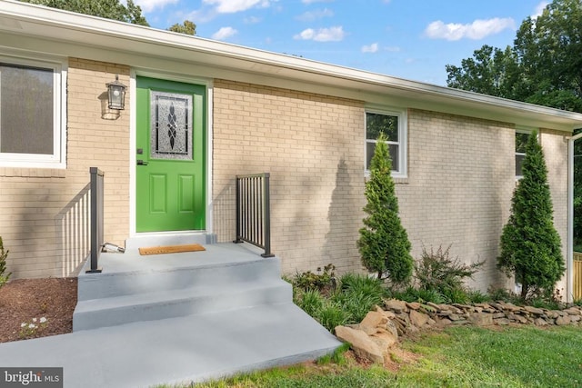 13179 Scotts Mill Rd, Culpeper, VA 22701 - entrance to property with brick siding
