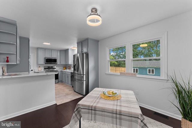 13179 Scotts Mill Rd, Culpeper, VA 22701 - dining space with wood finished floors and baseboards