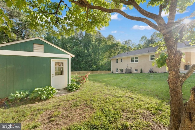 13179 Scotts Mill Rd, Culpeper, VA 22701 - view of yard with an outbuilding and central AC