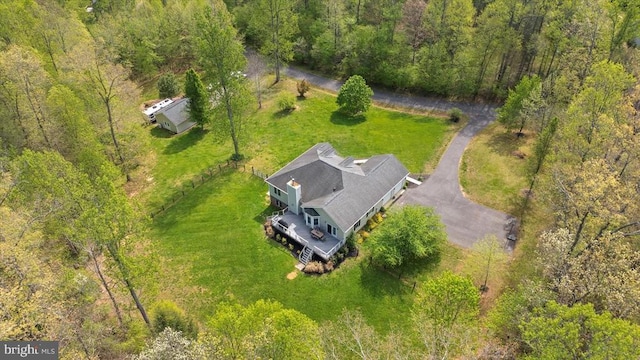 279 Carriage Ln, Madison, VA 22727 - aerial view of property and surrounding area with a heavily wooded area