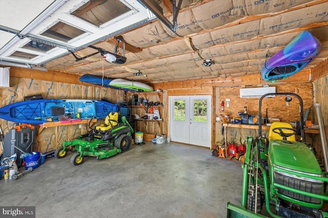 279 Carriage Ln, Madison, VA 22727 - garage with a garage door opener and french doors