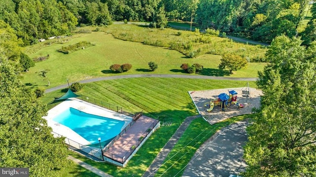 279 Carriage Ln, Madison, VA 22727 - bird's eye view of a pool area