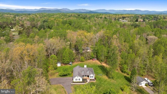 279 Carriage Ln, Madison, VA 22727 - view of subject property with a heavily wooded area and a mountainous background