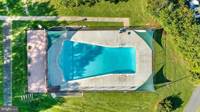 279 Carriage Ln, Madison, VA 22727 - bird's eye view of a pool