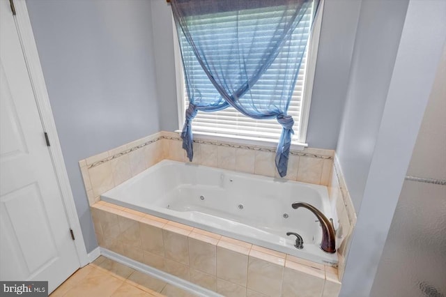279 Carriage Ln, Madison, VA 22727 - full bathroom with a jetted tub and tile patterned floors