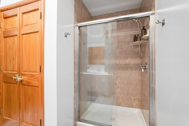 bathroom with walk in shower