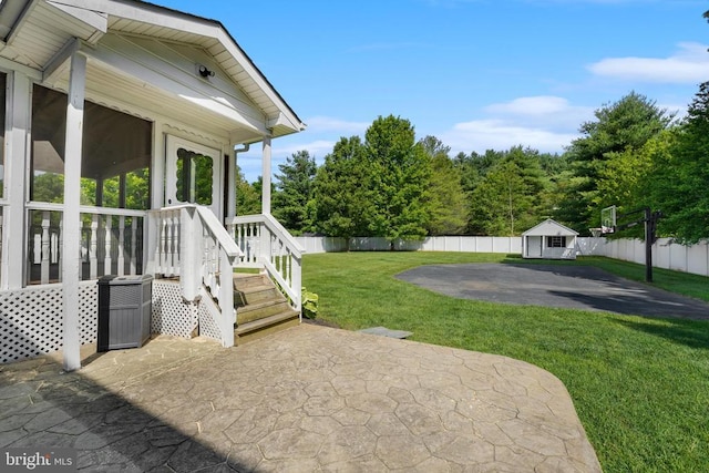 7345 Iron Bit Dr, Warrenton, VA 20186 - view of patio with a sunroom