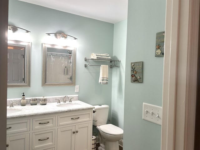 7 Rolla Mill Rd, Verona, VA 24482 - bathroom featuring toilet and double vanity