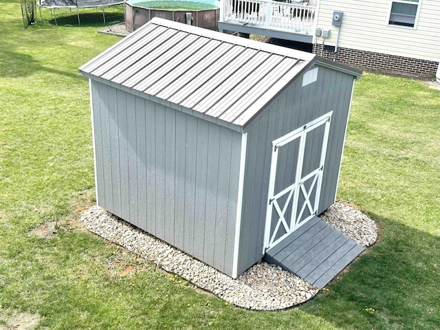 7 Rolla Mill Rd, Verona, VA 24482 - view of shed with a trampoline