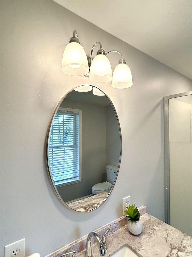 7 Rolla Mill Rd, Verona, VA 24482 - bathroom view of toilet, vanity, and an enclosed shower