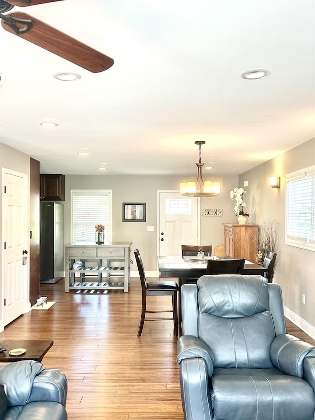 7 Rolla Mill Rd, Verona, VA 24482 - living room featuring plenty of natural light, recessed lighting, and light wood finished floors