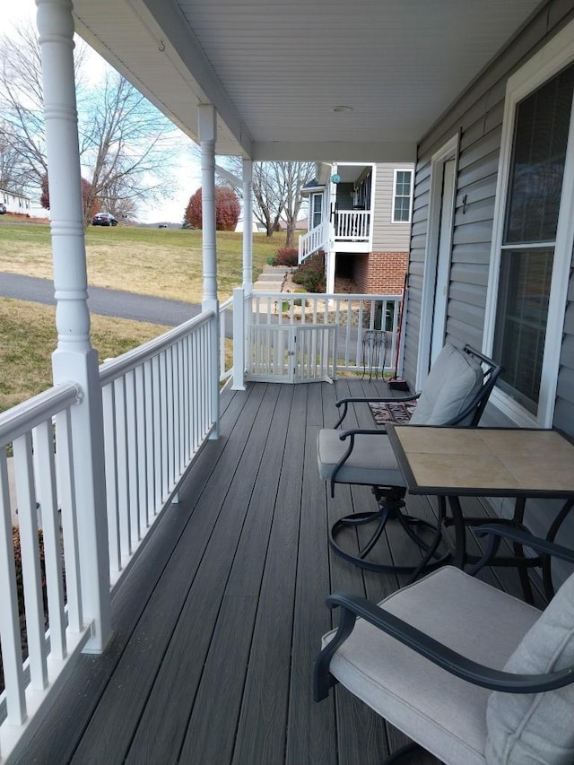 7 Rolla Mill Rd, Verona, VA 24482 - wooden deck with a porch