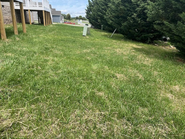 79 Meriwether Cir, Stuarts Draft, VA 24477 - view of yard featuring a deck