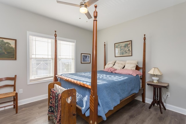 123 Beauregard Dr, Staunton, VA 24401 - bedroom with wood finished floors, multiple windows, and ceiling fan