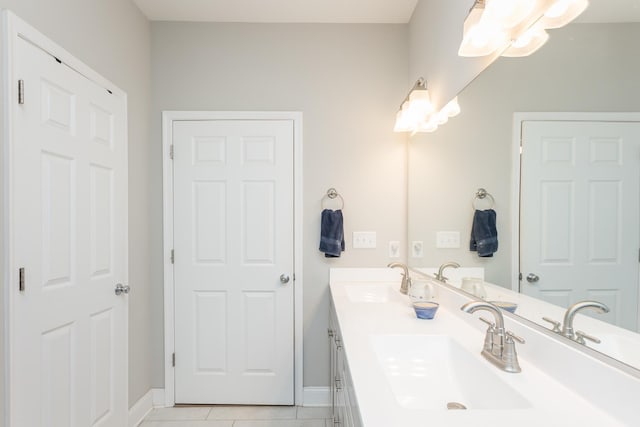 123 Beauregard Dr, Staunton, VA 24401 - full bathroom with double vanity and tile patterned floors
