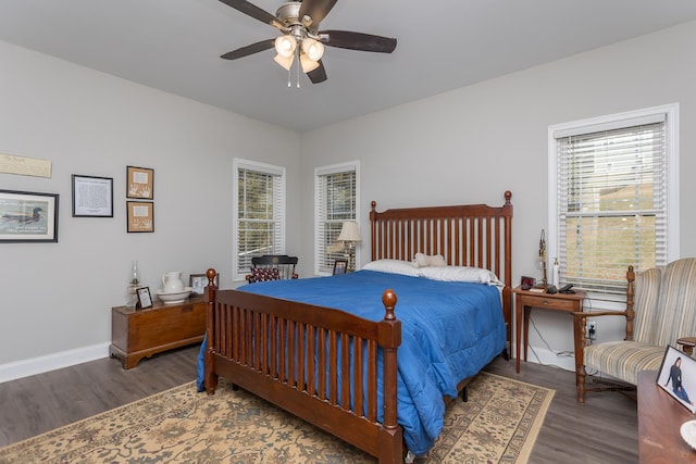123 Beauregard Dr, Staunton, VA 24401 - bedroom with wood finished floors and ceiling fan