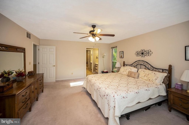 106 Tallwood Trl, Locust Grove, VA 22508 - bedroom featuring light colored carpet and a ceiling fan