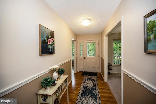 106 Tallwood Trl, Locust Grove, VA 22508 - entryway with dark wood finished floors and baseboards