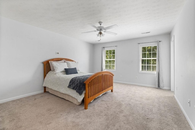 38 Boyington Blvd, Waynesboro, VA 22980 - bedroom with carpet floors, a textured ceiling, and ceiling fan