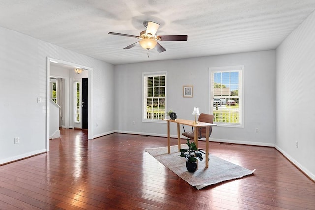 38 Boyington Blvd, Waynesboro, VA 22980 - living area with a ceiling fan and hardwood / wood-style flooring