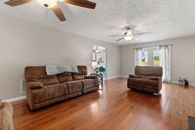 38 Boyington Blvd, Waynesboro, VA 22980 - living area with a ceiling fan, wood-type flooring, plenty of natural light, and a textured ceiling